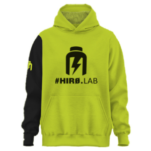 HIRO.LAB Bluza z kapturem HIRO NEE - Zielona - XL