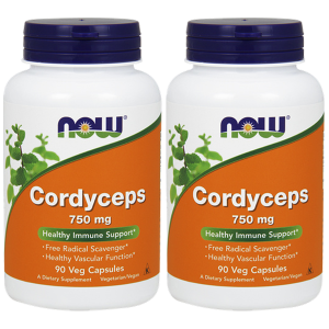 NOW Cordyceps 750mg - 2x 90vegcapsZysk od 40zł do 50zł
