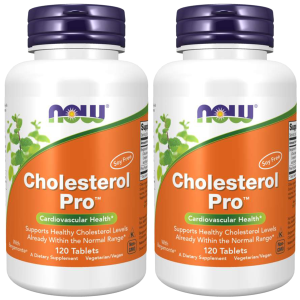 NOW Cholesterol Pro - 2x 120tabs.Zysk od 100zł do 120zł