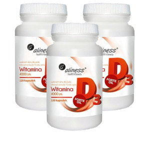 ALINESS Witamina D3 4000 j.m. - 3x 120capsZysk od 30zł do 40zł