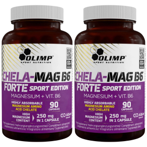 OLIMP - Chela-Mag B6 Forte Sport Edition - 2x 90caps.Zysk od 40zł do 50zł
