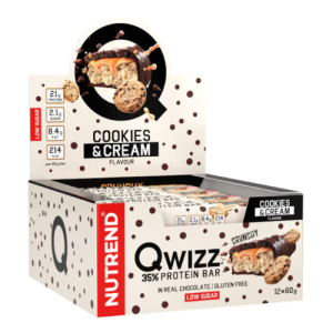 NUTREND - Qwizz Protein Bar - 24x 60g - Cookies & Cream