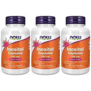NOW Inositol 500mg - 3x 100vcaps.Zysk od 30zł do 40zł