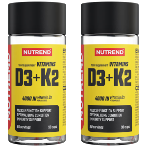NUTREND Vitamins D3 + K2 4000 IU - 2x 90 caps.Witaminy i minerały