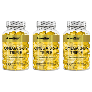 IronFlex Omega 3-6-9 Triple - 3x 180caps.Zysk od 30zł do 40zł