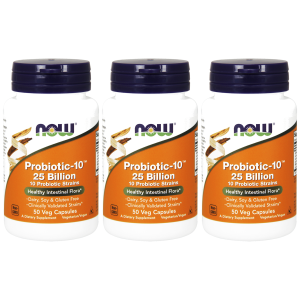 NOW Probiotic-10 25 Billion - 3x 50vegcapsZysk od 70zł do 80zł