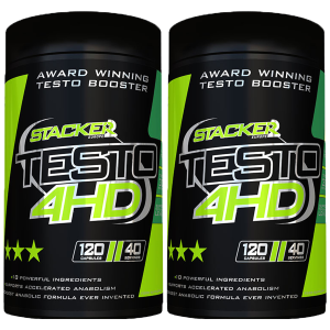 STACKER2 Testo 4HD - 2x 120capsMęski pierwiastek i pochodne