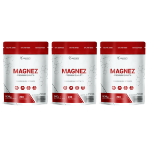 WISH Pharmaceutical Cytrynian Magnezu - 3x 500gZysk od 60zł do 70zł