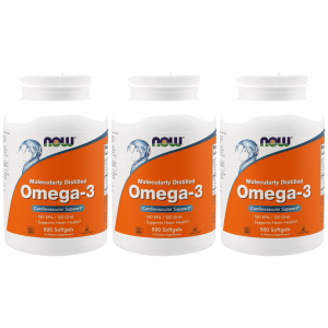 NOW Omega-3 - 3x 500softgelsZysk od 100zł do 120zł