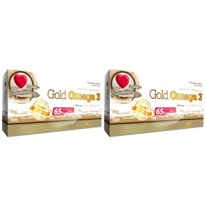 OLIMP Gold Omega 3 (65%) 1000mg - 2x 60capsZysk od 30zł do 40zł