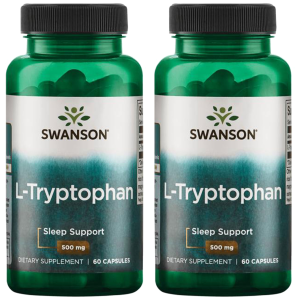 SWANSON L-Tryptophan 500mg - 2x 60capsZysk od 20zł do 30zł