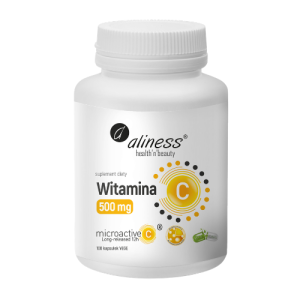 ALINESS - Witamina C 500mg Microactive 12h - 100vcaps.