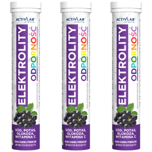 ACTIVLAB PHARMA - Elektrolity Odporność - 20tabs - 3x BlackcurrantZysk od 5zł do 10zł