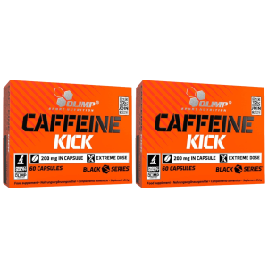 OLIMP Caffeine Kick 200mg - 2x 60caps.Zysk od 10zł do 20zł