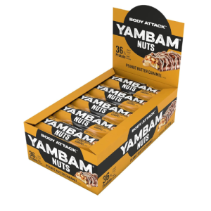 BODY ATTACK - Baton Yambam - 15x 55g - Peanut Butter Caramel