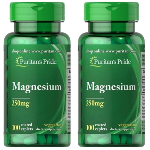 Puritan's Pride Magnesium 250mg - 2x 100capsZysk od 20zł do 30zł