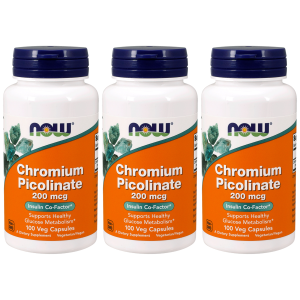 NOW Chromium Picolinate - 3x 100vcapsZysk od 10zł do 20zł