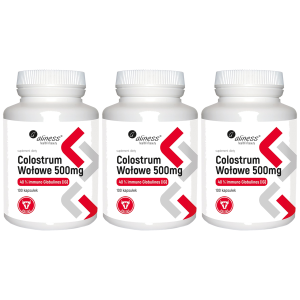 ALINESS Colostrum Wołowe 500mg - 3x 100caps