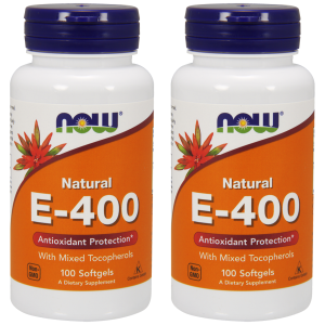 NOW Vitamin E-400 MT - 2x 100softgelsWitaminy i minerały