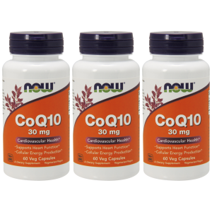 NOW CoQ10 ( Koenzym Q10 ) 30mg - 3x 60vegcapsZysk od 30zł do 40zł