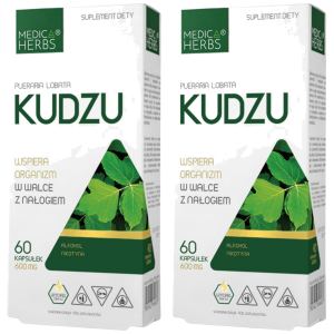 MEDICA HERBS - Kudzu 600mg - 2x 60caps.Zysk od 10zł do 20zł