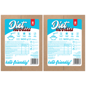 Cheat Meal Nutrition Diet Noodles - 2x 1600g (1000g netto) - Makaron KonjacZysk od 20zł do 30zł