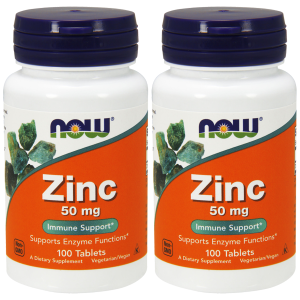 NOW Zinc Gluconate - 2x 100tabsZysk od 10zł do 20zł