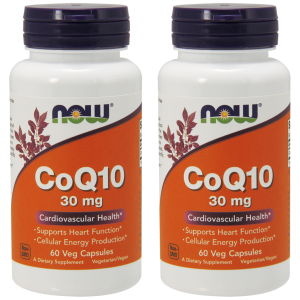NOW CoQ10 ( Koenzym Q10 ) 30mg - 2x 60vegcapsZysk od 20zł do 30zł