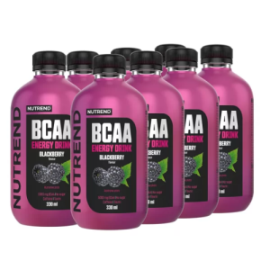 NUTREND BCAA Energy Drink - 8x 330ml - Blackberry - Odżywki około treningowe