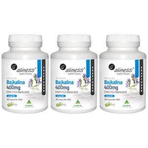 ALINESS Bajkalina 400 mg Tarczyca Bajkalska - 3x 100vcaps