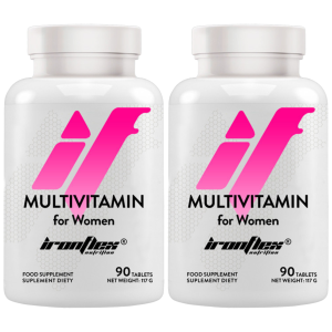 IRONFLEX Multivitamin for Women - 2x 90tabsZysk od 20zł do 30zł