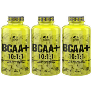 4+ NUTRITION BCAA+ 10:1:1 - 3x 200tabs.Aminokwasy