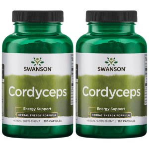 SWANSON Cordyceps 600mg - 2x 120capsWitaminy i minerały