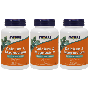 NOW Calcium and Magnesium - 3x 100tabsZysk od 30zł do 40zł