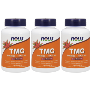 NOW TMG 1000mg - 3x 100tabs.Zysk od 70zł do 80zł