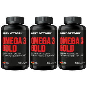 BODY ATTACK - Omega 3 Gold - 3x 300softgelsZysk od 90zł do 100zł