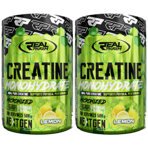 REAL PHARM Creatine Monohydrate - 2x 500gZysk od 30zł do 40zł