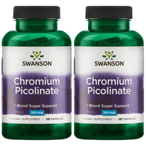 SWANSON Chromium Picolinate 200mcg - 2x 100capsZysk od 5zł do 10zł