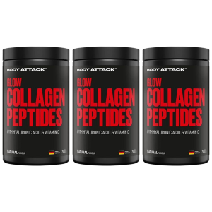 BODY ATTACK Glow Collagen Peptides – 3x 300 g – NaturalZysk od 90zł do 100zł