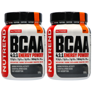 NUTREND BCAA Energy Powder 4:1:1 - 2x 500gZysk od 60zł do 70zł