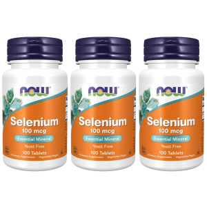 NOW Selenium 100mcg - 3x 100tabsZysk od 20zł do 30zł