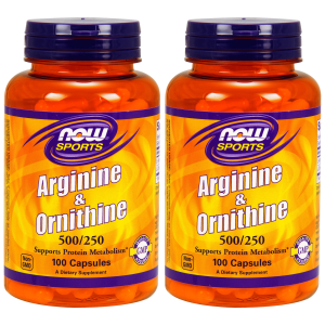NOW Arginine & Ornithine - 2x 100capsZysk od 40zł do 50zł