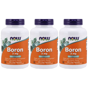 NOW Boron 3mg - 3x 250vcaps.Zysk od 40zł do 50zł