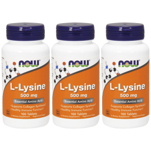 NOW L-Lysine - 3x 100tabZysk od 20zł do 30zł