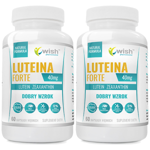 WISH Pharmaceutical Luteina Forte - 2x 60softgels.Zysk od 20zł do 30zł