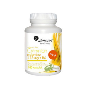 ALINESS Cytrynian Magnezu 125mg z B6 - 100caps