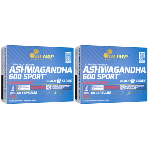 OLIMP Ashwagandha 600 Sport - 2x 60capsProdukty specjalne