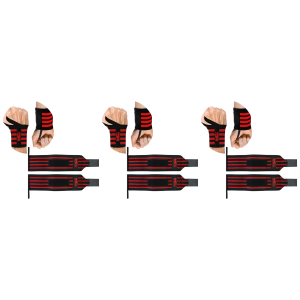 MEX SPORT - Wrist Wraps Mex - Red - 3x 30cmZysk od 60zł do 70zł