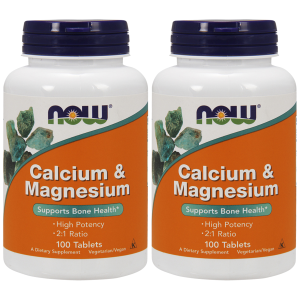 NOW Calcium and Magnesium - 2x 100tabsZysk od 20zł do 30zł