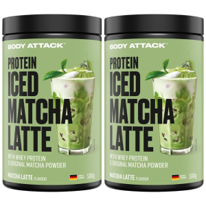 BODY ATTACK - Protein Iced Matcha Latte - 2x 500g - Matcha LatteSuplementy białkowe